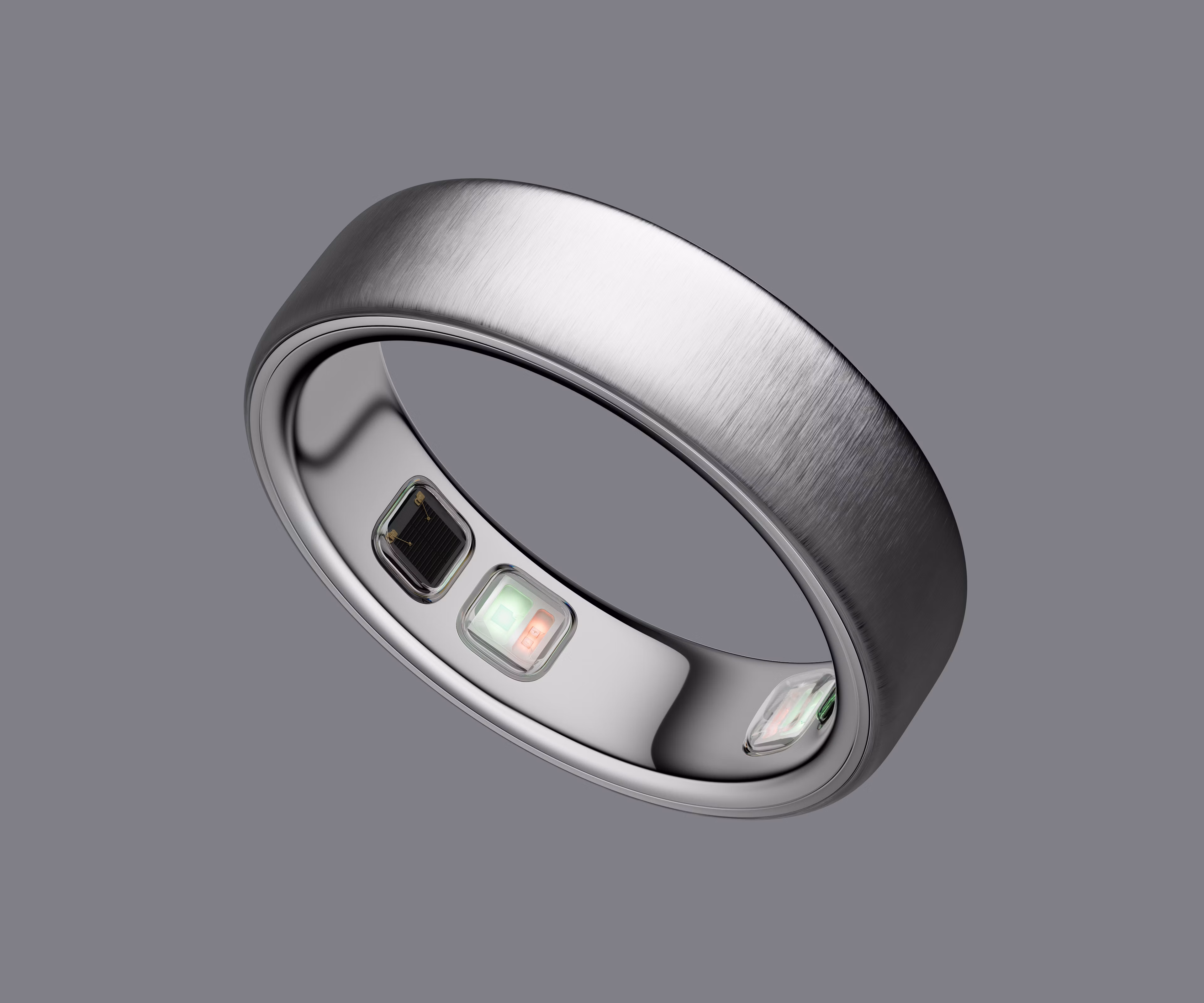 Oura Ring 5 in Brushed Silver finish, product image