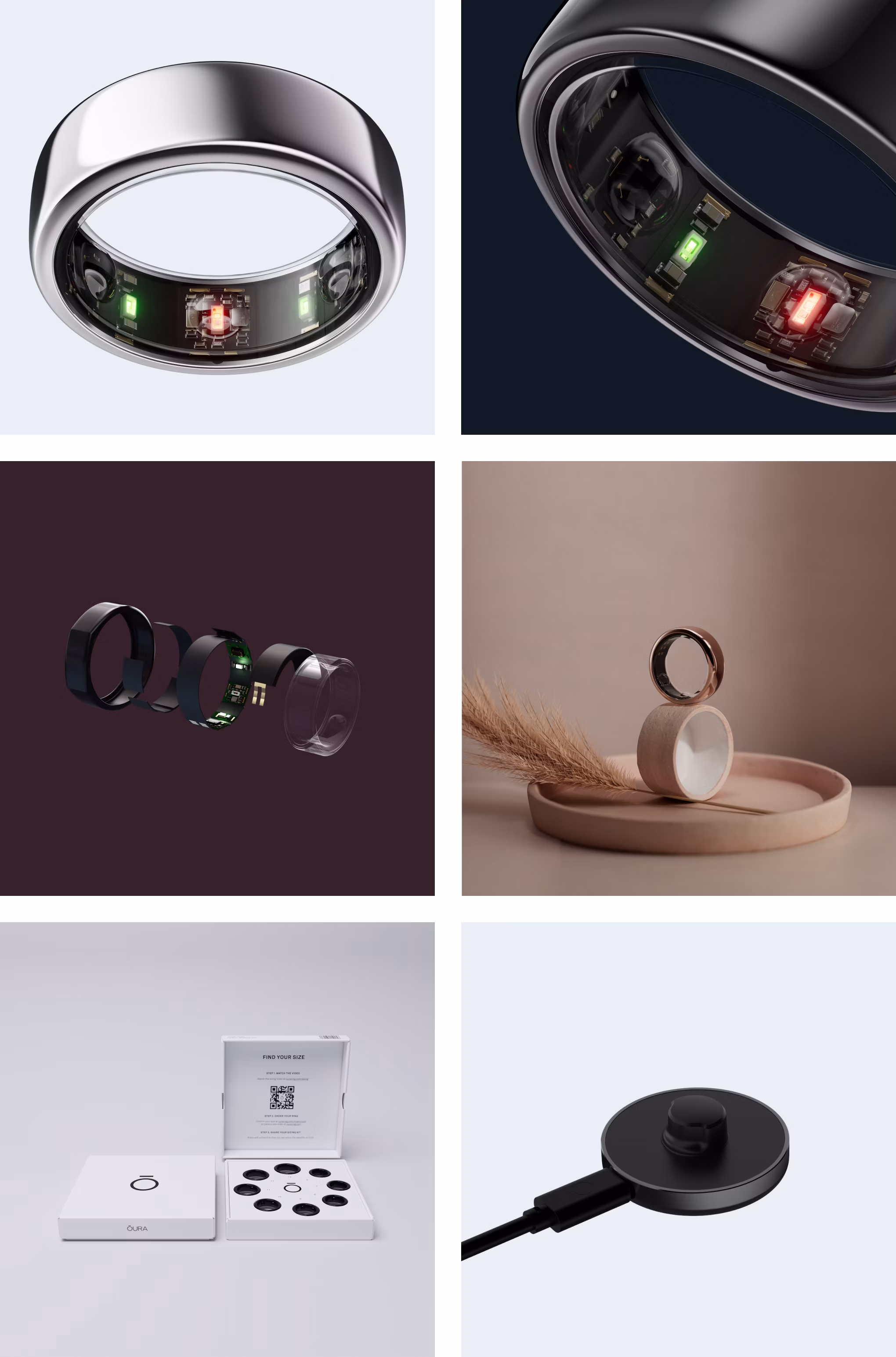 Images of ring features,