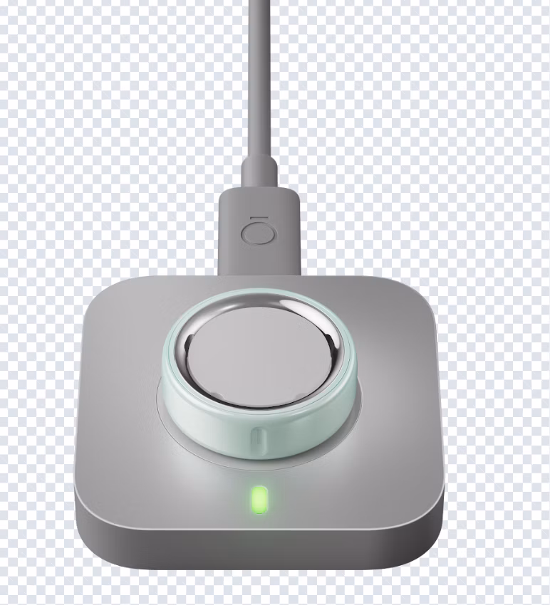 Oura ring with charger