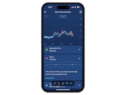 app showing heartrate